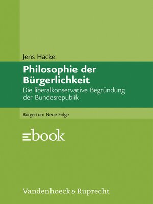 cover image of Philosophie der Bürgerlichkeit